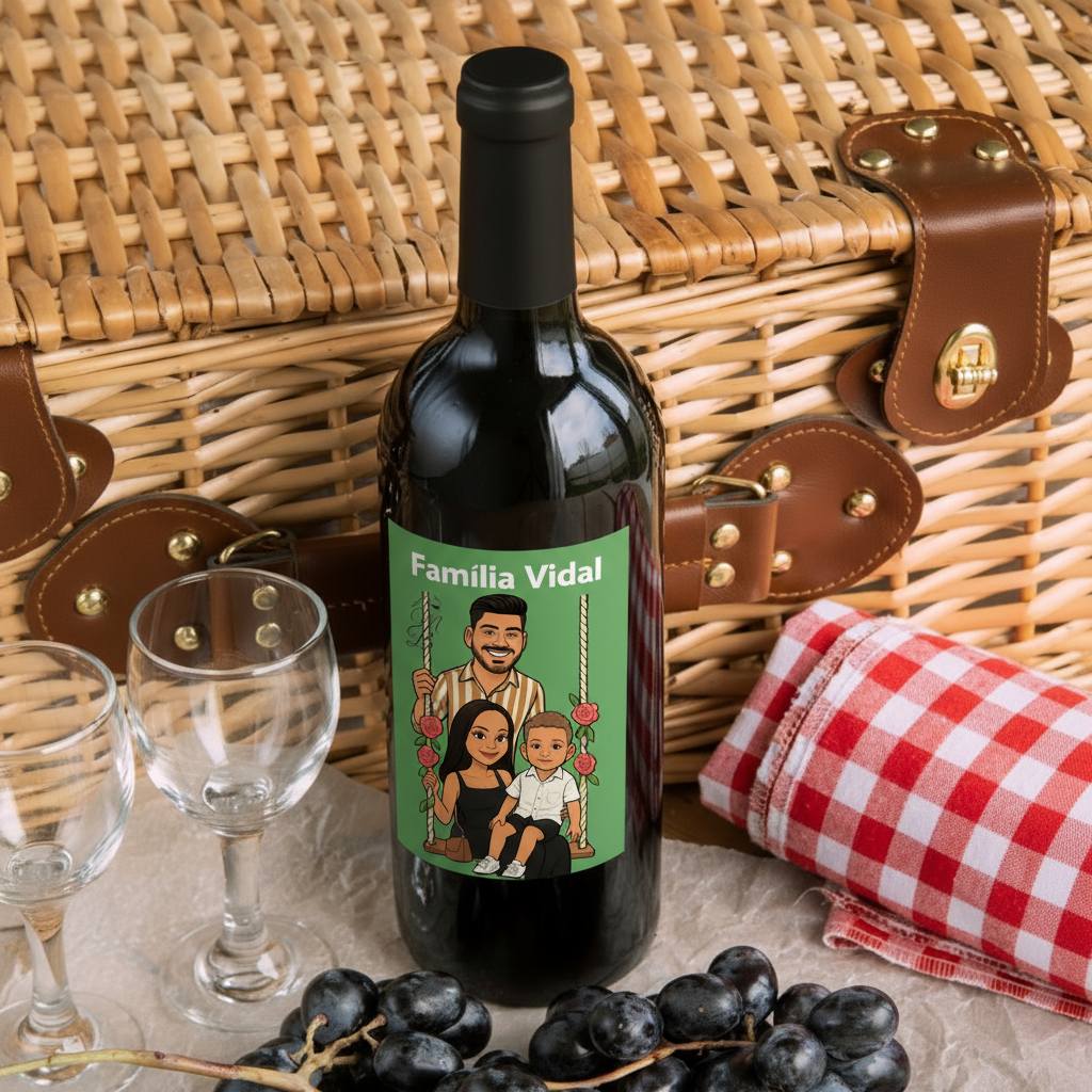 Vinho Personalizado com Foto