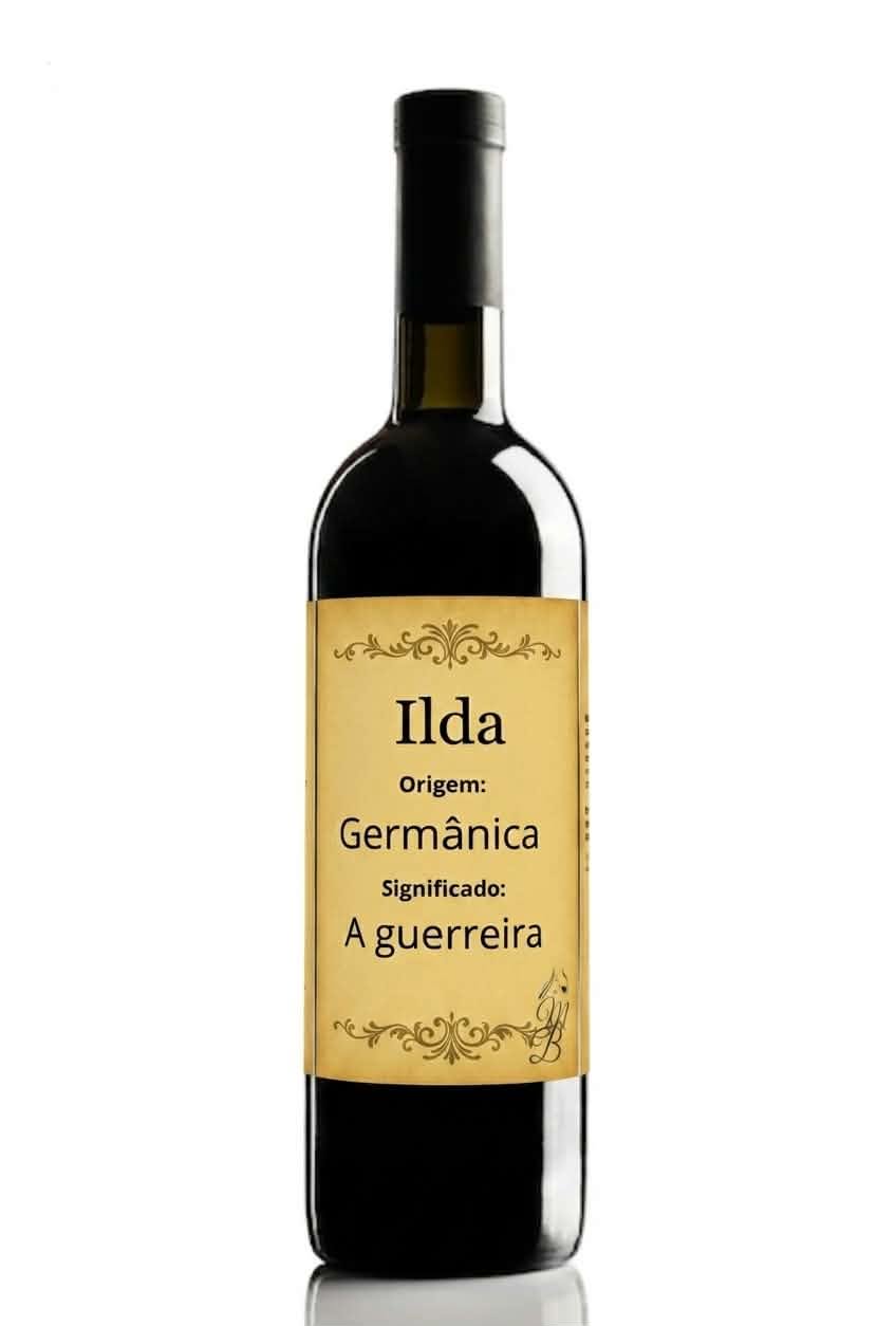 Vinho Personalizado com Nome Ilda