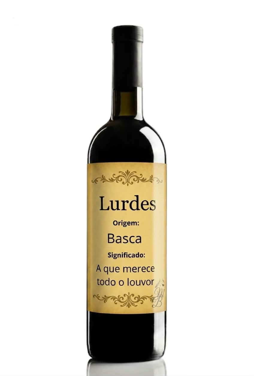 Vinho Personalizado com Nome Lurdes