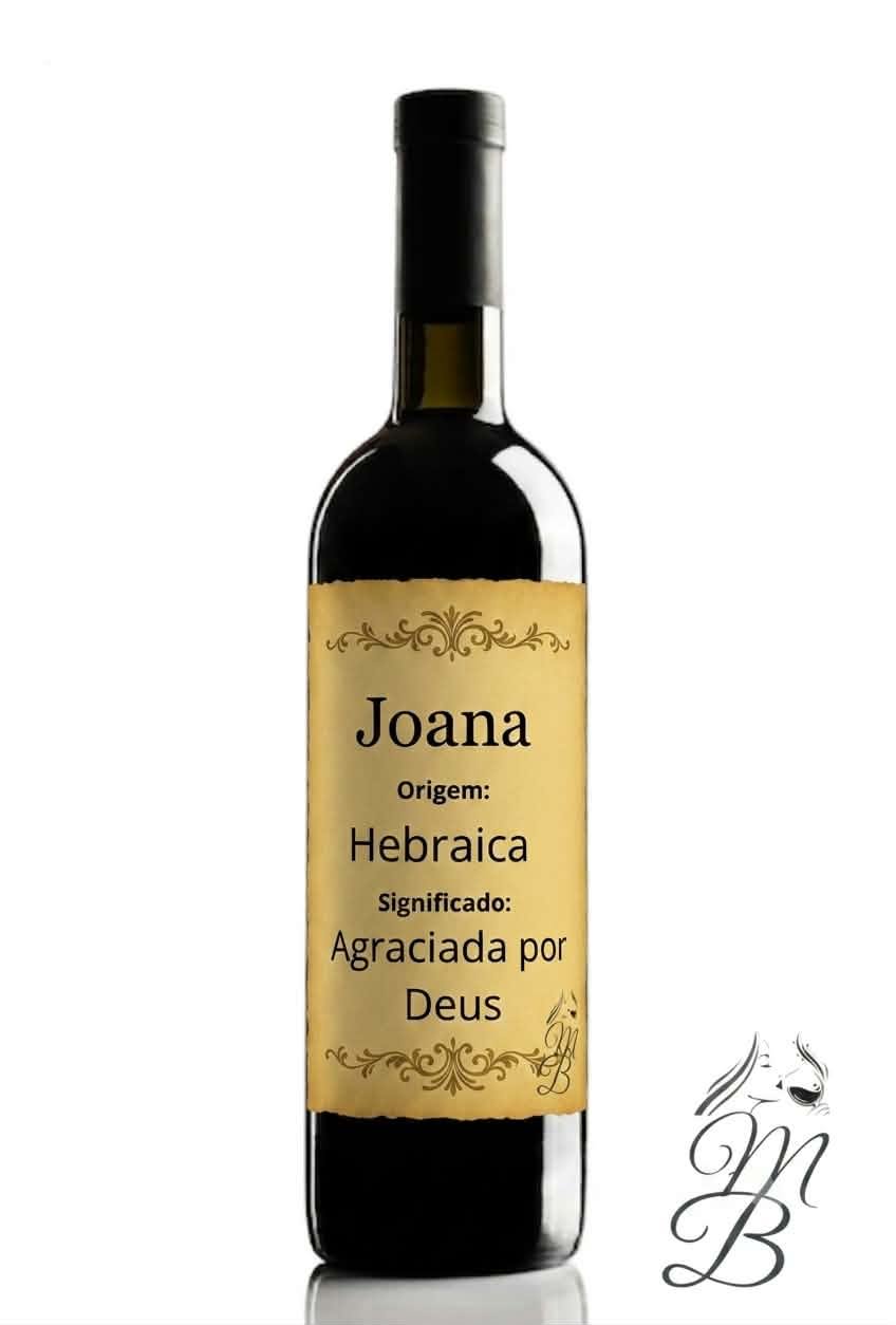 Vinho Personalizado com Nome Joana