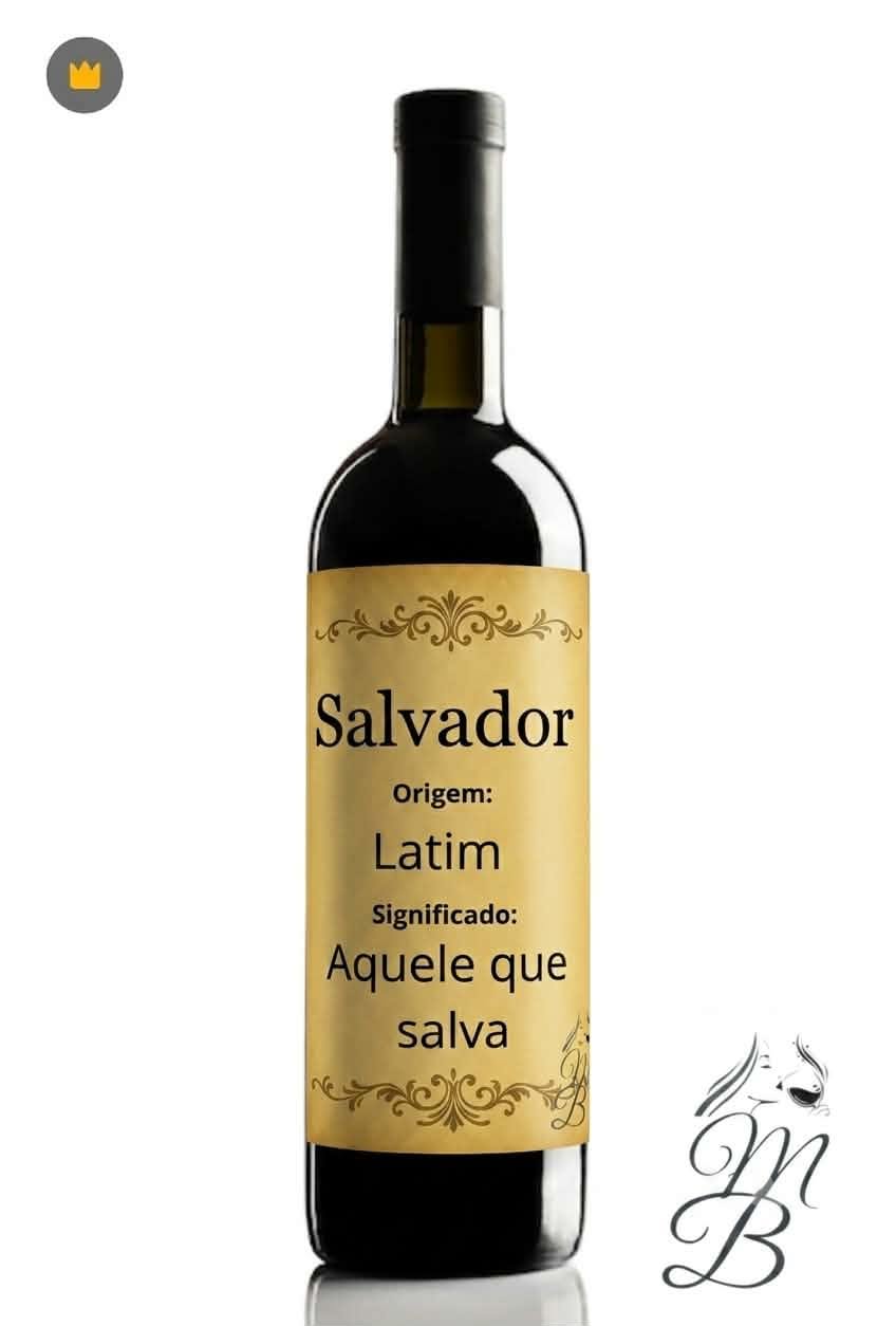 Vinho Personalizado com Nome Salvador