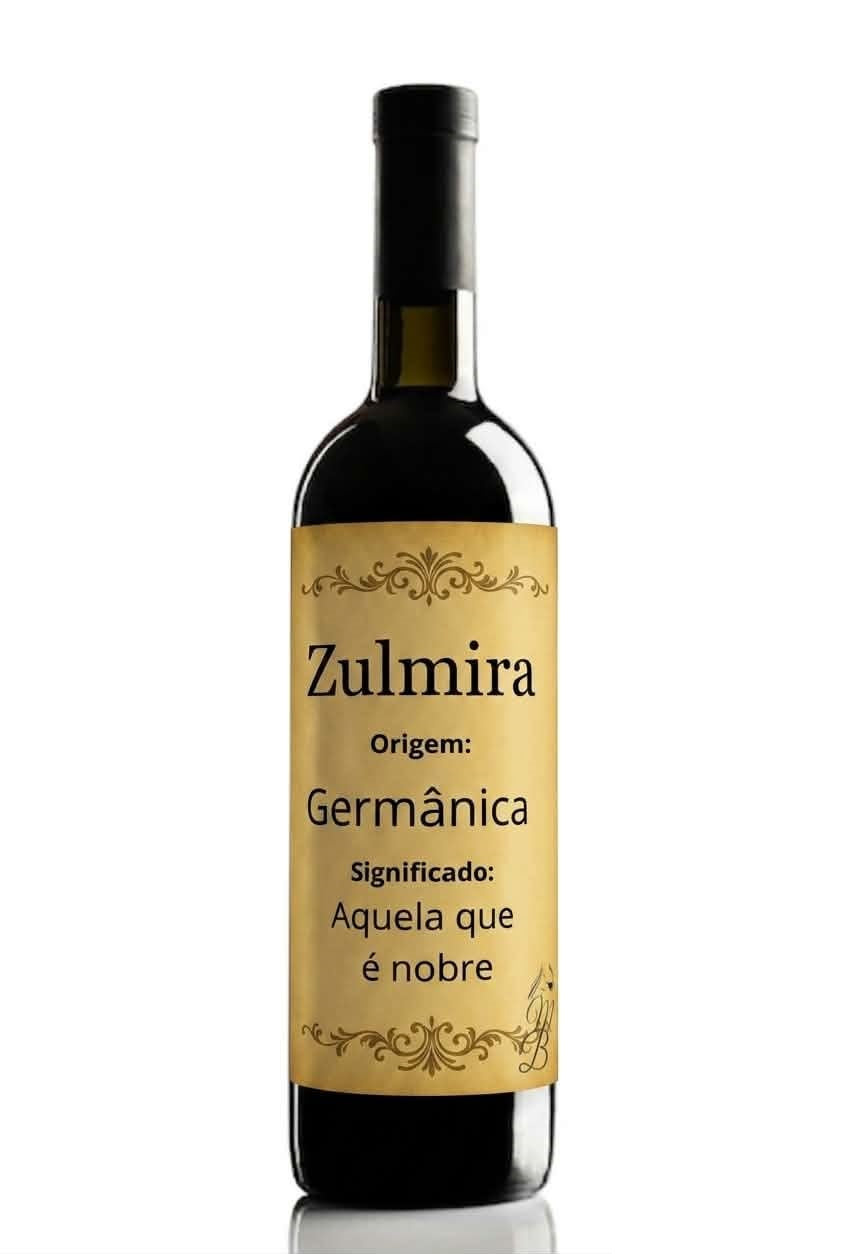 Vinho Personalizado com Nome Zulmira