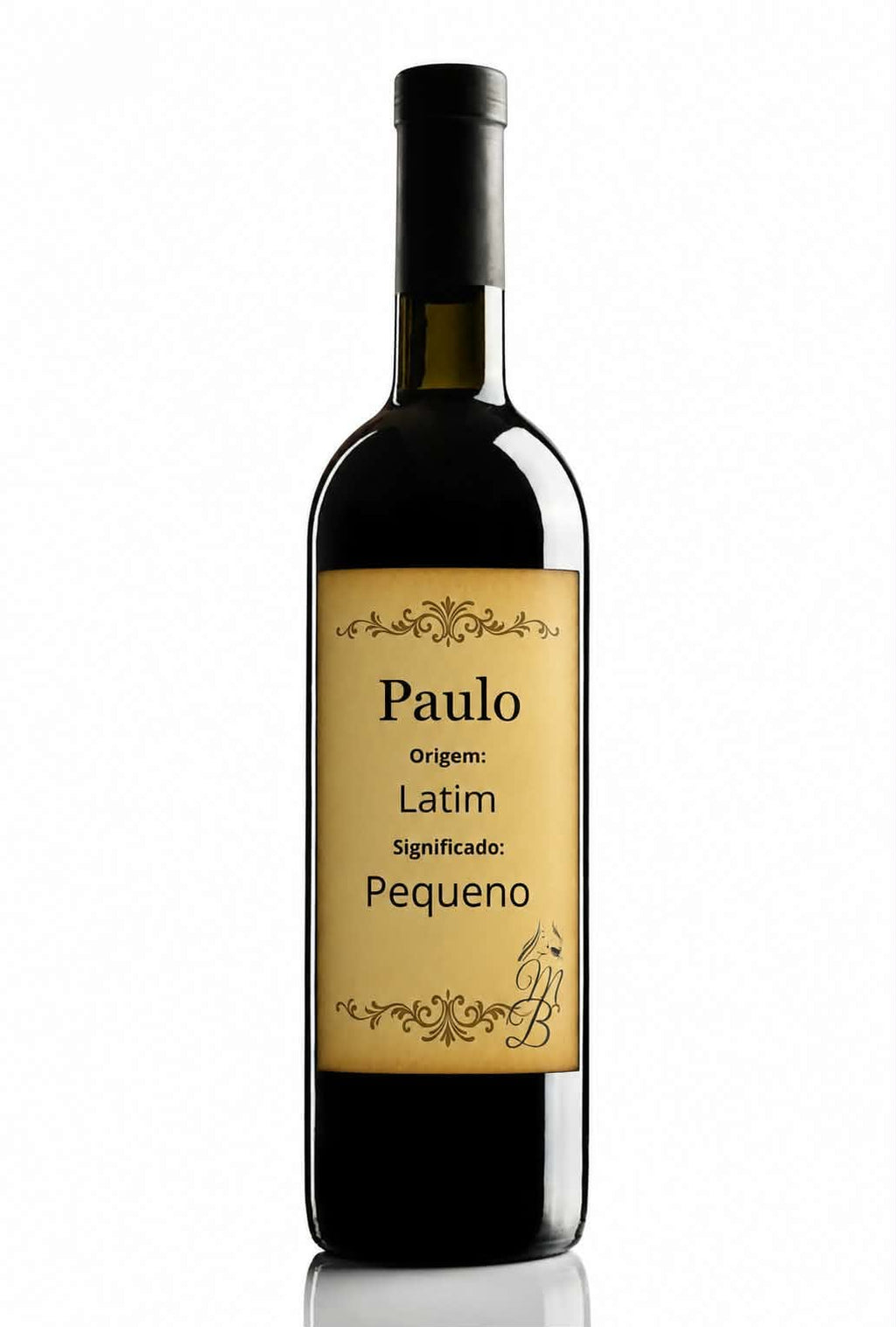 Vinho Personalizado com Nome Paulo