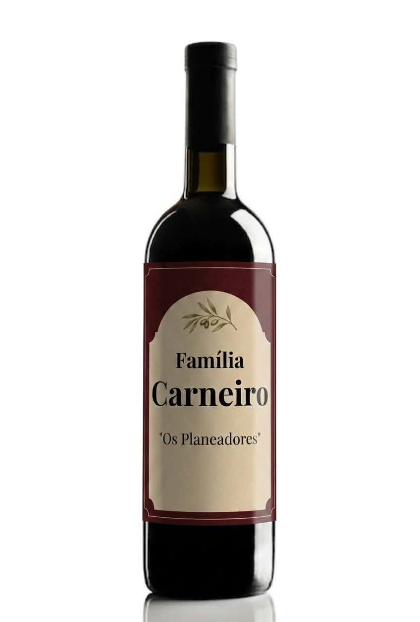 Vinho Personalizado com Sobrenome Carneiro