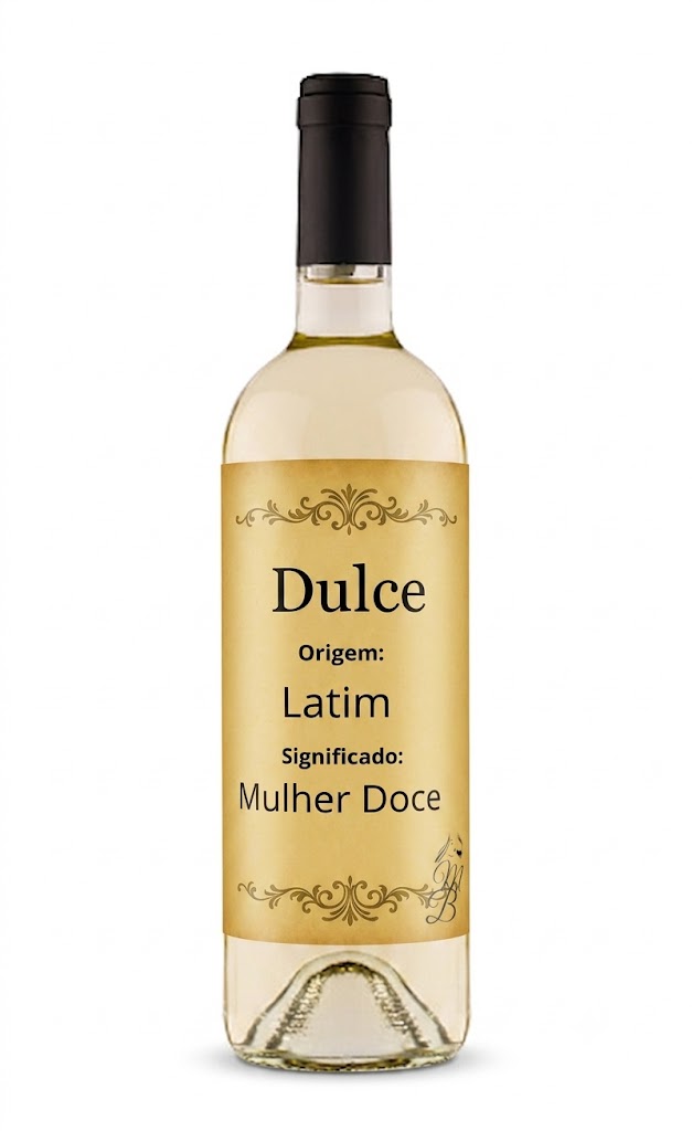 Vinho Personalizado com Nome Dulce