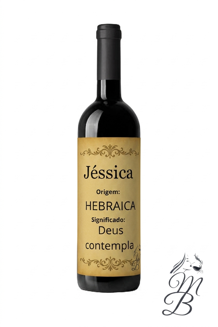 Vinho Personalizado com Nome Jéssica | Memórias que se Bebem