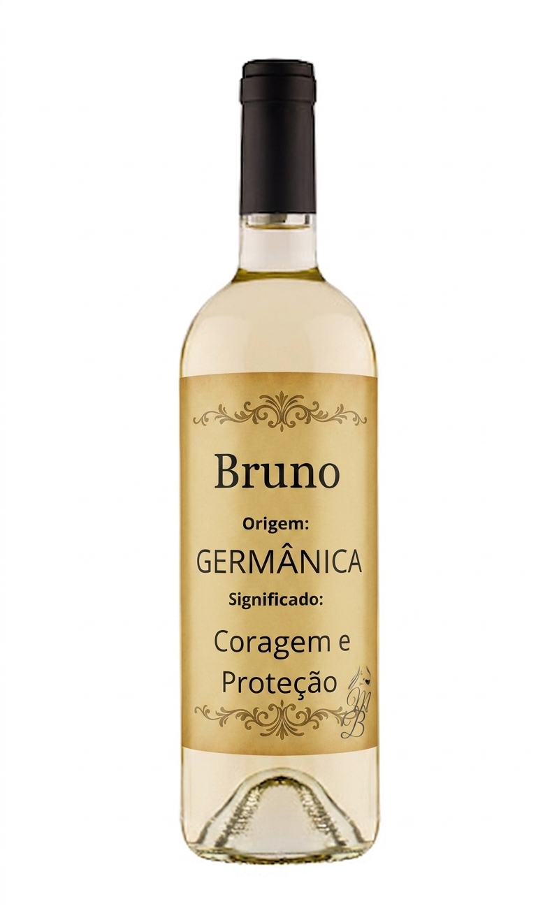 Vinho Personalizado com Nome Bruno | Memórias que se Bebem