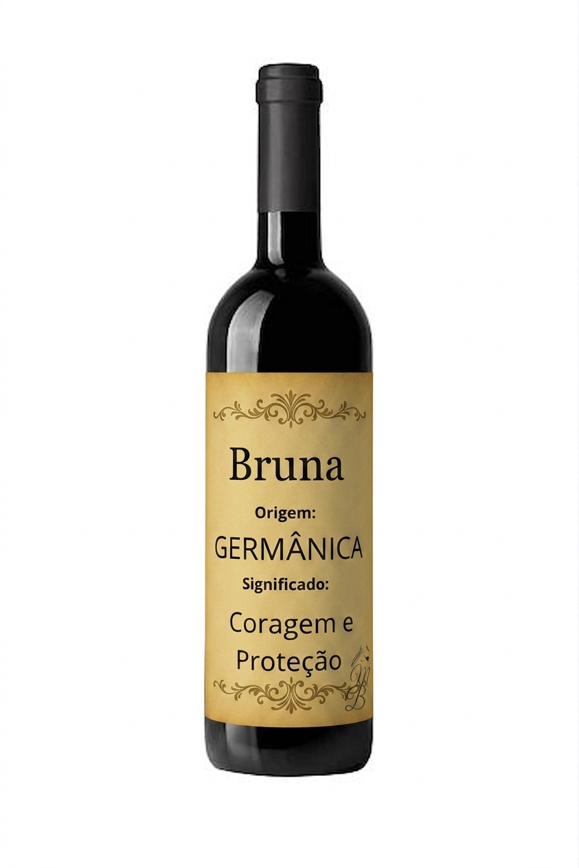 Vinho Personalizado com Nome Bruna | Memórias que se Bebem