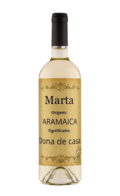 Vinho Personalizado com Nome Marta | Memórias que se Bebem