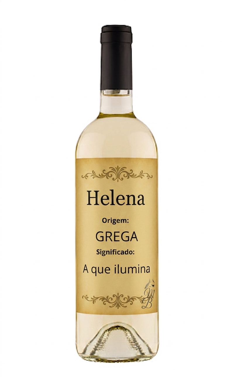 Vinho Personalizado com Nome Helena | Memórias que se Bebem