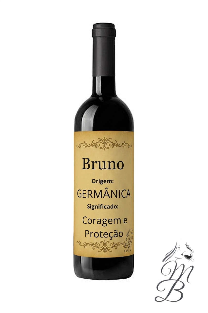 Vinho Personalizado com Nome Bruno | Memórias que se Bebem