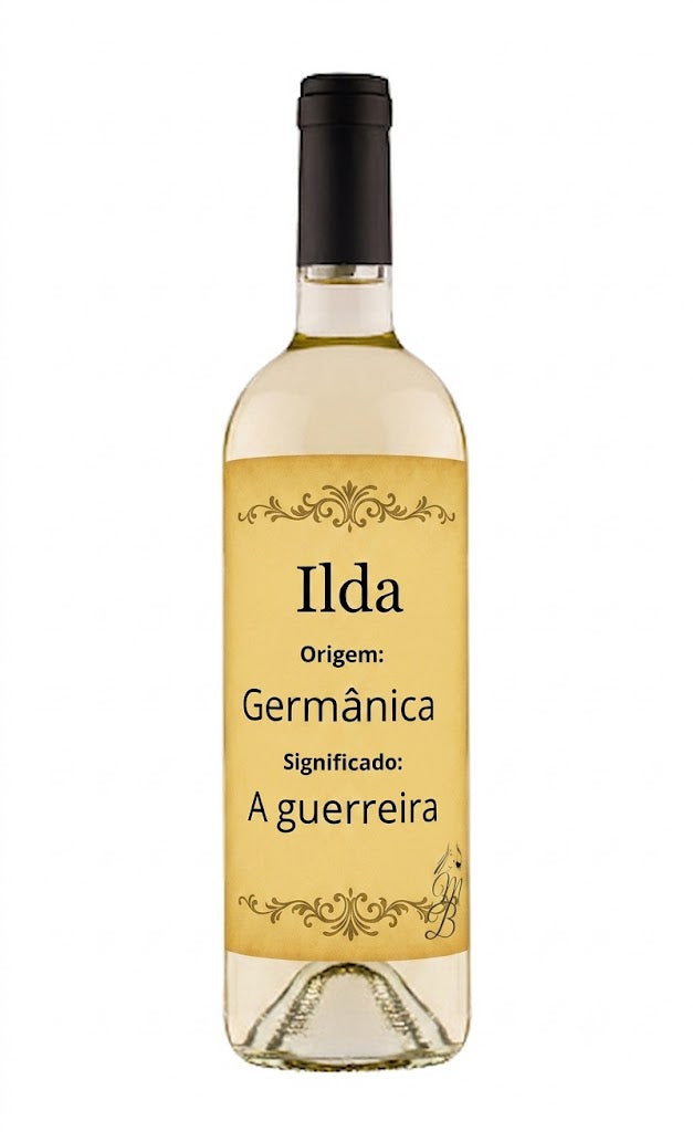 Vinho Personalizado com Nome Ilda