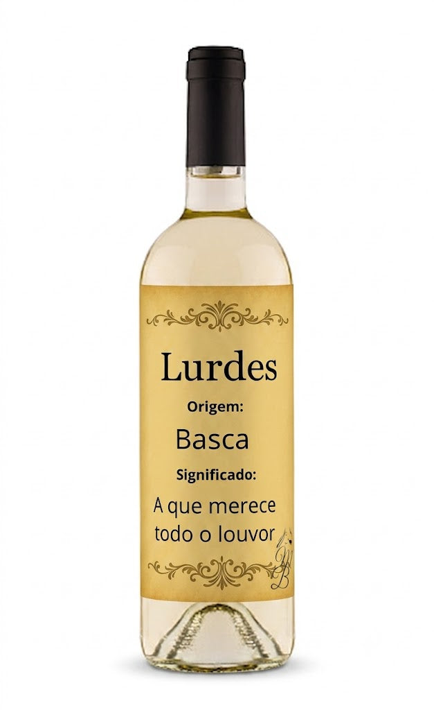 Vinho Personalizado com Nome Lurdes