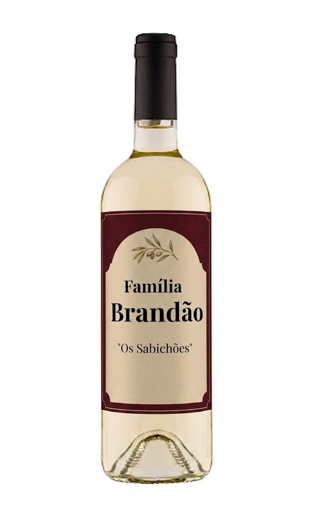Vinho Personalizado com Sobrenome Brandão
