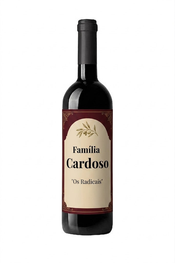 Vinho Personalizado com Sobrenome Cardoso