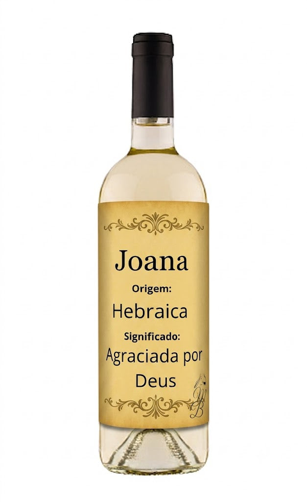 Vinho Personalizado com Nome Joana