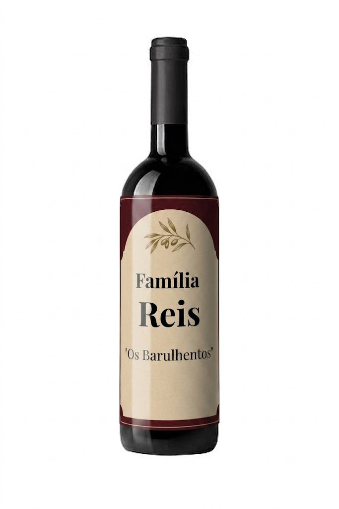 Vinho Personalizado com Sobrenome Reis