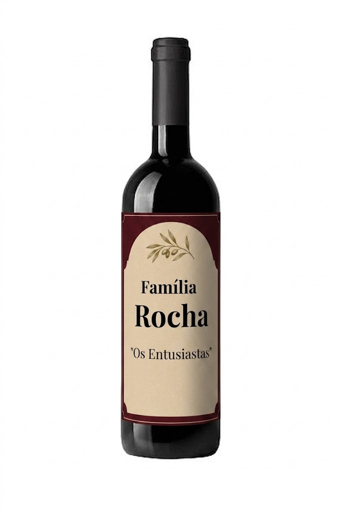 Vinho Personalizado com Sobrenome Rocha
